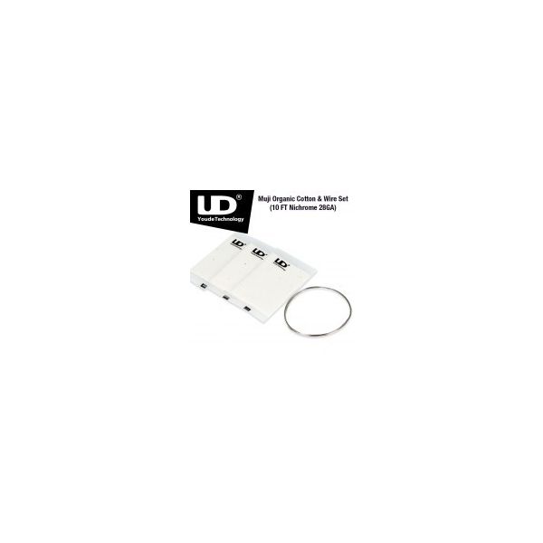 Muji Organic Cotton & Wire Set (10 FT Nichrome 28GA)