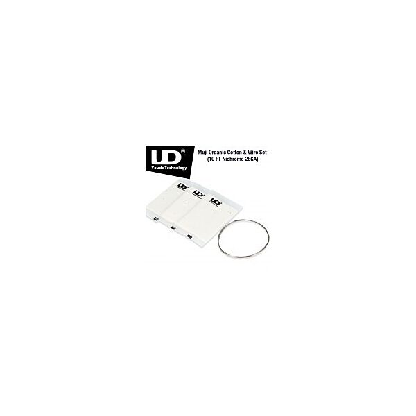 Muji Organic Cotton & Wire Set (10 FT Nichrome 26GA)