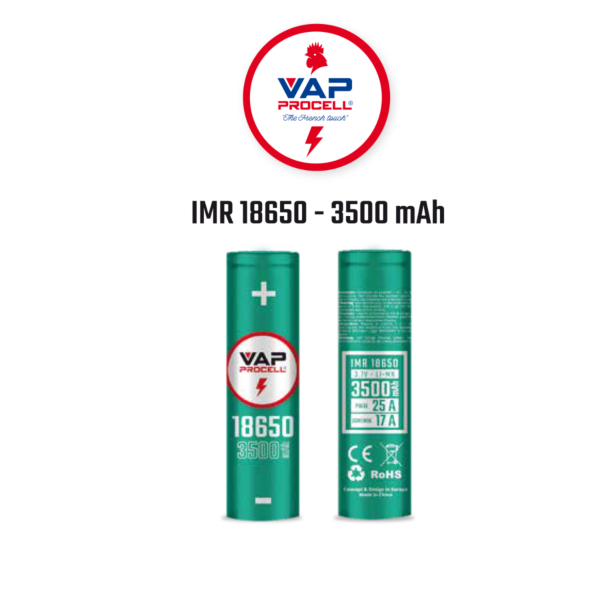 VAP PROCELL - 18650 BATTERI - 3500 MAH
