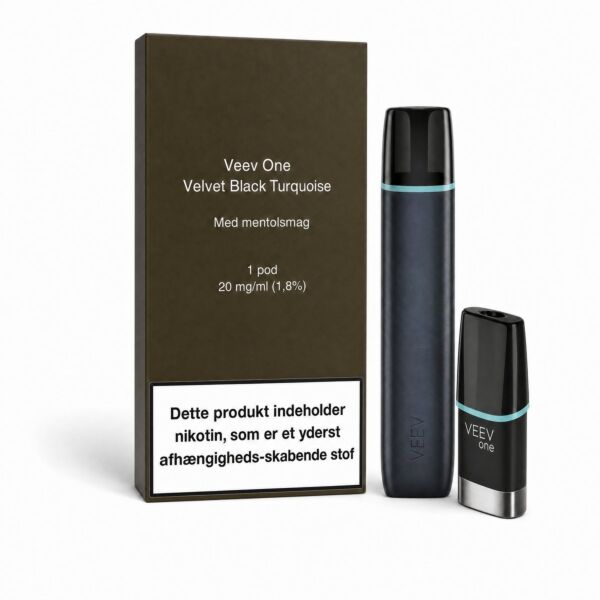 Veev One Sampak Velvet Black Turquoise