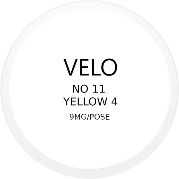 VELO No. 11 Yellow 4 9mg