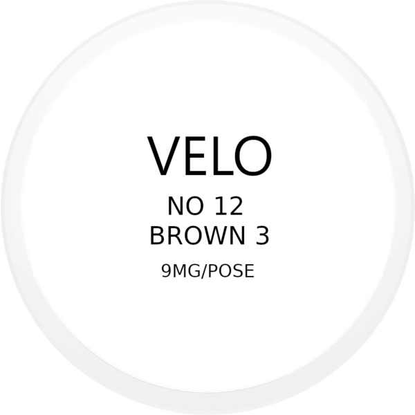 VELO No. 12 Brown 3 9mg