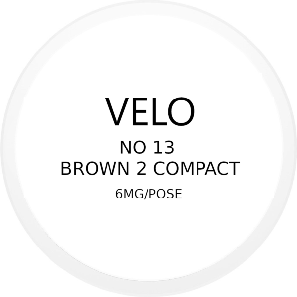 VELO No. 13 Brown 2 Compact 6mg