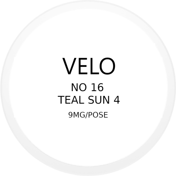 VELO No. 16 Teal Sun 4 9mg